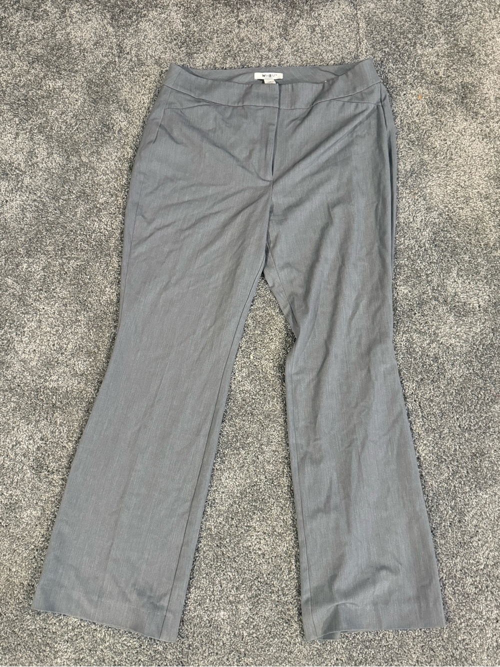 White House Black Market Gray Boot-Cut Dress Pants